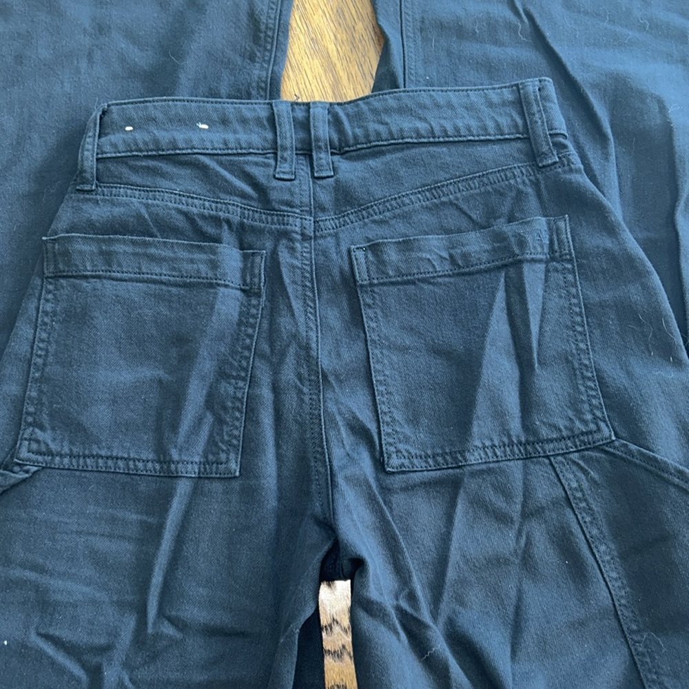 American Eagle Outfitters: Black Flare/Wide Leg Jeans: Size 00 - Picture 9 of 10